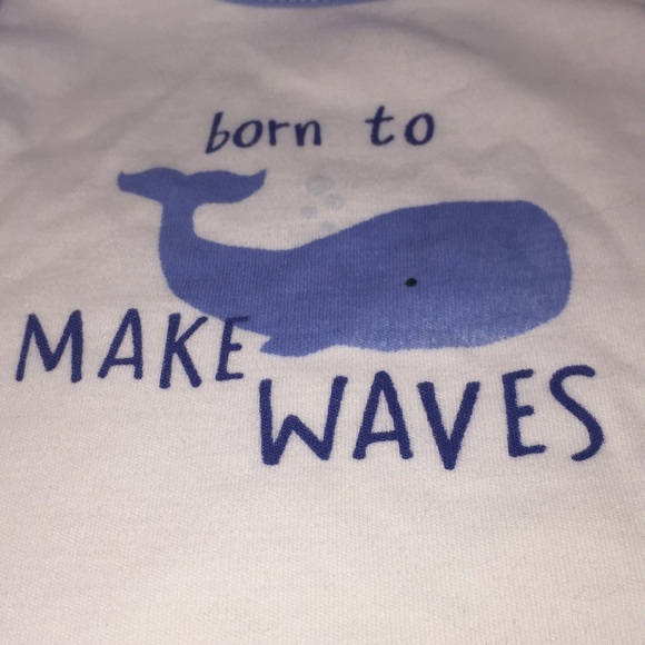 Kyle & Deena Infant Boys Summer Romper Outfit Size 0-3M Whale Theme - Picture 2 of 9